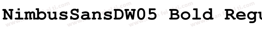 NimbusSansDW05 Bold Regular字体转换